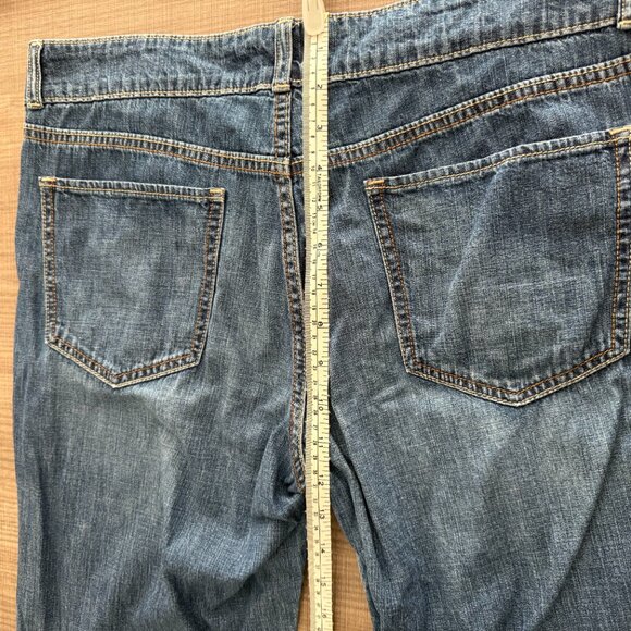 Old Navy Jeans - Low waisted - Wide Leg Dark Wash - Size 12 - Picture 10 of 13